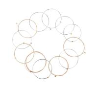 VOCUE 12Pcs Acoustic Guitar Strings Folk Guitar Phosphor Bronze Wire Strings Musical Instrument Accessories Easy to Use