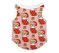 VOCUE Christmas Dog Costume Soft Comfortable Warm Dogwear Easy Wear Dog Clothing for Holiday Celebrations