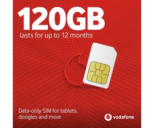 Vodafone 120GB Pay As You Go Data Only Sim Card