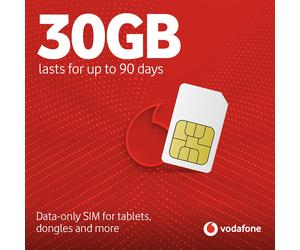 Vodafone 30GB Pay As You Go Data Only Sim Card