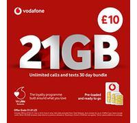 Vodafone Pay As You Go £10 Sim
