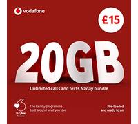Vodafone Pay As You Go £15 Sim