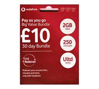 Vodafone Pay As You Go - Includes Standard, Micro & Nano Triple SIM Card For All devices- Calls, Texts and Data