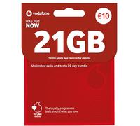 Vodafone SIM Card UK PREPAID PAYG £10 Bundle -7GB + (14GB FREE DATA every month for 3 months with regular top ups (Promotion request deadline of 19.01.2026) - Love2surf RETAIL PACK