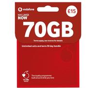 Vodafone SIM Card UK PREPAID PAYG £15 Bundle -20GB + (50GB FREE DATA every month for 3 months with regular top ups (Promotion request deadline of 19.01.2026) - Love2surf RETAIL PACK