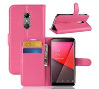 Vodafone Smart N9 Case, Vodafone Smart N9 Leather Case, Vodafone Smart N9 Book Flip Leather Wallet Cover with Card Slots for Vodafone Smart N9 [Compatible With Screen Protector] (PINK)