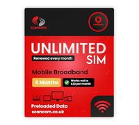 Vodafone Unlimited Data SIM - Uncapped 5G Speeds - Preloaded for 6 Months from Order - Plug & Play Data for Mobile Broadband, Routers & Phones