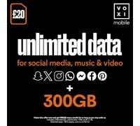 Vodafone VOXI SIM Card with Endless Social Media, Calls, Texts and Roaming (£20)