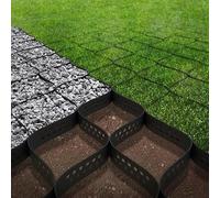 Vodaland - Geocell erosion control ground stabilisation and gravel grid 50mm deep | 6m x 2.55m flexible polyethylene ground grid for patios, gardens, and paths - 15.3 sqm