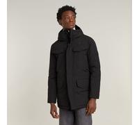 Vodan Padded Hooded Parka - Black - Men XS