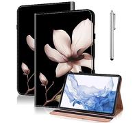 VODEFOX Case for iPad Pro 12.9 2022/2021/2020/2018, PU Leather Tablet Cases Flip Folio Multi-Angle Viewing Stand Protective Cover for iPad Pro 12.9" 6th Gen/5th Gen/4th Gen/3rd Gen - Mandala Flower
