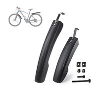 VODHXA Bike Mudguard Set for Trek Powerfly FS 4 2023, Front and Rear Mud Guard Adjustable Bike Mudflap for Mountain Road Bike [24-29 Inches], Protection against Splash Water and Dirt,B