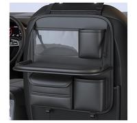 VODHXA Car Organiser Car Seat Organiser for VW Caddy Transporter Crafter Amarok, BackSeat Protector Multifunctional Waterproof Car Back Seat Organiser with Folding Table,A Black