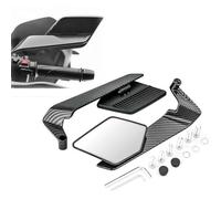 VODHXA Motorcycle Rearview Mirrors for Yamaha MT-07, Adjustable Rotating Side Mirror Wind Wing, Stealth Rearview Mirrors Modified Accessories,C