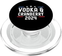 Vodka & Cranberry 2024 Funny Political Drinking Alcohol Vote PopSockets PopGrip for MagSafe