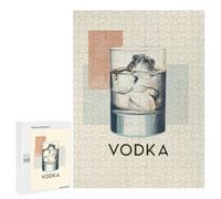 Vodka Drink with Ice Cubes Jigsaw Puzzle, 500 PCS, for Adults And Families, A Satisfying Project for Experienced Puzzlers, for Indoor Play