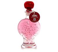 VODKA GIFT | PINK VODKA WITH 22 CARAT GOLD FLAKES IN HEART BOTTLE | 200ml | 18%