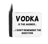 Vodka is The Answer. I Don't Remember The question Gent's Wallet