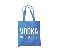 Vodka Made Me Do It Tote Bag - cornflower blue One Size