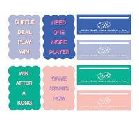 Vodolo 4 Pcs Mahjong Card Guide and Line Finder 4pcs Mahjong Card for Strategy Tool for Beginners