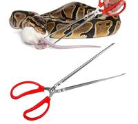 Vodolo Snake Feeding Tongs,15 Inch Reptile Feeding Tongs,Extra Long Large Tweezers for Corn Ball Python Accessories,Bearded Dragon Reptile Gecko Tank Accessories Terrarium Supplies