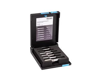 VÖLKEL Grease Nipple Tap Set, 6 pcs | HSS-G | Metric and BSPP Thread Repair Taps | M6 x 1, M8 x 1, M10 x 1, M10 x 1.25, G 1/8 x 28, G 1/4 x 19 | Plastic Case