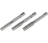 VÖLKEL Hand Tap Set 3-Piece DIN 352 HSS-G - M8 x 1.25 | Rougher, Intermediate & Finisher | M8 Thread Cutter | M8 Tap | Internal Thread Tap