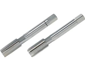 VÖLKEL Hand Tap Set G 1/2 x 14 BSP, 2 pcs | HSS-G | DIN 5157 | Straight Flute | Pipe Thread for Through and Blind Holes | DIN ISO 228