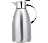 Voency 2.3 Litre Stainless Steel Thermal Carafe Jugs, Thermal Carafe with Lid, Double Walled Vacuum Insulated Coffee Pot with Press Button Top, for Coffee/Juice/Milk/Tea etc (Silver)