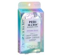 Voesh New York Pedi in a Box 5 Steps Glimmer Unicorn Peach