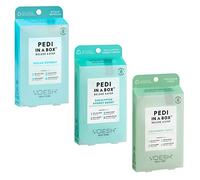 VOESH Pedi in a Box 4 Step Fresh Trio - 3 Pack of Ocean Refresh, Eucalyptus Energy Boost, & Cucumber Fresh Pedicure Set, DIY Pedi, Foot Spa