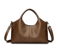VOESLD Women's Media PU Leather Shoulder Bag with Handle, yellow, Einheitsgröße, From casual to elegant-chic