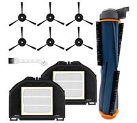 Vofiiln Vacuum Replacement Parts Accessories Kit Compatible with Shark RV2310AE Matrix Robot Vacuum Cleaner, 1 Main Brush, 2 HEPA Filters, 6 Side Brushes, 1 Cleaning Brush 10 Pack