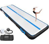 VOFiTNY Gymnastics Air Mat Tumble Track Tumbling Mat, Inflatable Gymnastics Mat, Training Mat with Electric Pump, Tumble Track for Home and Gym Use