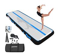 VOFiTNY Gymnastics Air Tumble Track Tumbling Track, Inflatable Gymnastics Training Mat with Electric Pump, Tumble Track for Home and Gym Use, Black Blue 6 Meter