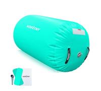 VOFiTNY Inflatable Gymnastics Air Barrel 120cm x 90cm Tumbling Octagon Mat Roller Back-bend Trainer for Home/Gym, Without Pump