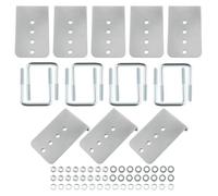 VoFPwcSaa 8x Galvanized L Type Boat Trailer Bunk Bracket Kit Fits 3 X 3 Crossmember