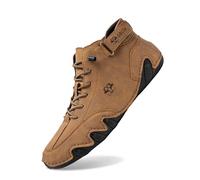 Vogany Barefoot Shoes for Men Ergonomic Orthopaedic Sneakers Lightweight Breathable Walking Shoes with Arch Support (Brown, 5.5)