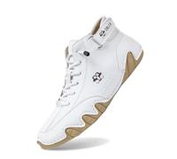 Vogany Barefoot Shoes for Men Ergonomic Orthopaedic Sneakers Lightweight Breathable Walking Shoes with Arch Support (White, 8)
