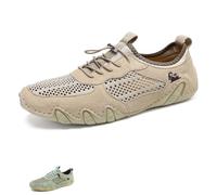 Vogany Shoes for Women, Mesh Shoes,Orthopedic Sneakers for Women,Shoe Non-Slip Lightweight Loafers,Hiking Shoes(Khaki,4 UK)