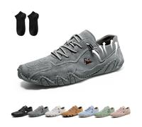 Vogany Shoes for Women, Nevova Shoes for Men, Vogldeck Waterproof and Breathable Orthopedic, Lightweight Outdoor Boots (Gray, Adult, Men, 4.5, Numeric, UK Footwear Size System, Medium)
