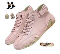 Vogany Shoes Orthopedic Sneakers for Women and Men, Nevova - Waterproof Breathable Orthopedic Shoes Outdoor Unisex Lightweight Slip on Sneakers (Pink,44EU)