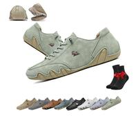 Vogany Shoes Women and Men,VogLDeck Waterproof Breathable Orthopedic Sneakers,Alpaca Barefoot Shoes,Nevova Outdoor Shoes(Light Green,50)