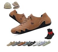 Vogany Shoes Women and Men,VogLDeck Waterproof Breathable Orthopedic Sneakers,Alpaca Barefoot Shoes,Nevova Outdoor Shoes(Brown,50)