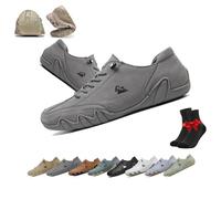 Vogany Shoes Women and Men,VogLDeck Waterproof Breathable Orthopedic Sneakers,Alpaca Barefoot Shoes,Nevova Outdoor Shoes(Grey,50)