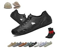 Vogany Shoes Women and Men,VogLDeck Waterproof Breathable Orthopedic Sneakers,Alpaca Barefoot Shoes,Nevova Outdoor Shoes(Black,50)