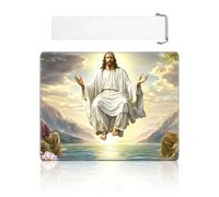 VOGDMKJG Card Playmat Small 17"x14" with Storage Bag - Stitched Edges Non-Slip Neoprene Gaming Mat for Tournaments/TCG/MTG/Lorcana/Board Games-Men Bible