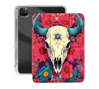 VOGDMKJG Case For iPad Air 13" (M3)2025/(M2)2024,For iPad Pro 12.9" 6th 2022/4th 2021- Y-Shaped Stand Clear Back With Pencil Holder Auto Sleep/Wake Multi-Angle View Protective Tablet Cover (DaisyGoat)