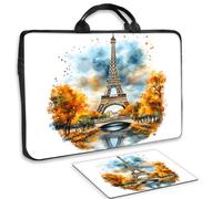 VOGDMKJG Laptop Sleeve Case for 12 inch MacBook with Mouse Pad, Computer Bag with Shockproof Neoprene& Soft Lining, Notebook Cover for Men Women Student Gift, Compatible with Acer HP DELL River Tower