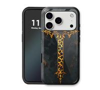 VOGDMKJG Phone Case for iPhone 17 Pro Max - Wireless Charging Compatible Dual-Layer Hard Shell+TPU Protective Phone Cover with Stylish Designs for Women/Man/Girl/Boy-Skull Cross